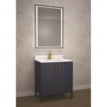 Madeli B710-24-001-SA-BN - Madeli Encore 24'' Free Standing Vanity Sapphire/HW: Brushed Nickel(BN)