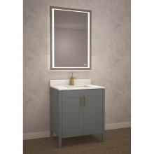 Madeli B710-24-001-TG-BN - Madeli Encore 24'' Free Standing Vanity Studio Grey/HW: Brushed Nickel(BN)