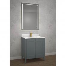 Madeli B710-24-001-TG-NP - Madeli Encore 24'' Free Standing Vanity Studio Grey - No Handles