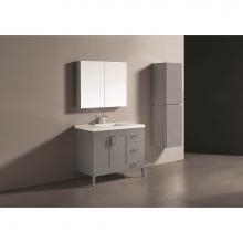 Madeli B710-42-001-TG-BN - Madeli Encore 42'' Free Standing Vanity Studio Grey/HW: Brushed Nickel(BN)