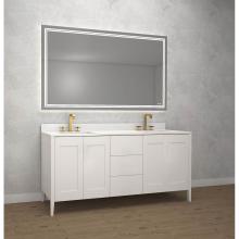 Madeli B710-72D-001-WH-NP - Madeli Encore 72'' Free Standing Vanity White - No Handles