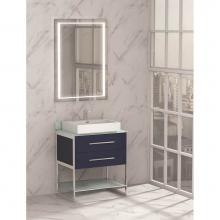 Madeli B810-30-001-SA-BN - Madeli Silhouette 30'' Free Standing Vanity Sapphire/HW: Brushed Nickel(BN)