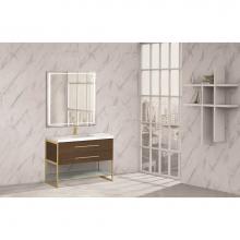 Madeli B810-48C-001-BR-PC - Madeli Silhouette 48C'' Free standing Vanity Brandy/HW: Polished Chrome(PC)