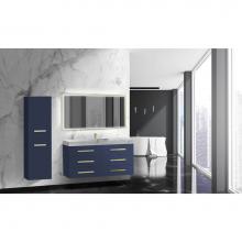 Madeli B820-60C-002-SA-PC - Madeli Epic 60C'' Wall hung Vanity Cabinet Sapphire Finish/HW: Polished Chrome(PC)