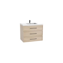 Madeli B825-24-002-NO-HY-PC - Legend 24'' Wall hung Vanity Cabinet Natural Oak Finish/HW: Polished Chrome(PC)