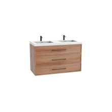 Madeli B825-48D-002-NW-NP-00 - Legend 48D'' Wall hung Vanity Cabinet Natural Walnut Finish/HW: No Handles