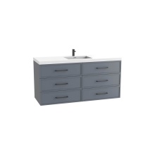 Madeli B825-60C-002-TG-NP-00 - Legend 60C'' Wall hung Vanity Cabinet Studio Grey Finish/HW: No Handles