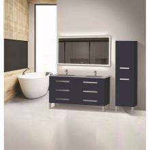 Madeli B830-60D-001-LL-SA-PC - Madeli Icon 60D'' Free standing Vanity Cabinet in Sapphire/HW: Polished Chrome(PC)