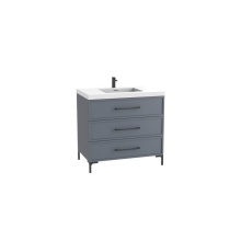 Madeli B835-30-001-LY-TG-HY-PC - Marquis 30'' Free standing Vanity Cabinet in Studio Grey/HW: Polished Chrome(PC)
