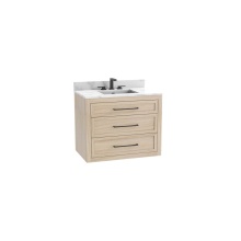 Madeli B856-48C-002-NO-HY-PC - Renaissance SE 48C'' Wall hung Vanity Cabinet in Natural Oak/HW: Handles Polished Chrome