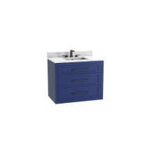 Madeli B856-36-002-SA-NP-00 - Renaissance SE 36'' Wall hung Vanity Cabinet in Sapphire - No Handles