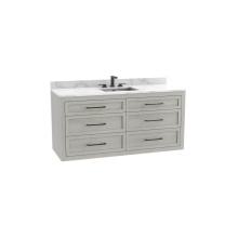 Madeli B856-60C-002-CG-NP-00 - Renaissance SE 60C'' Wall hung Vanity Cabinet in Coastal Grey - No Handles