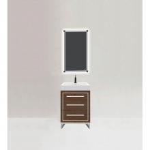 Madeli B860-24-001-LC-BR-H9-PC - Estate 24'' Free Standing Vanity Cabinet in Brandy/HW: Polished Chrome(PC)