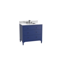Madeli B870-36-001-CL-SA-NP-00 - Legacy 36'' Free standing Vanity Cabinet in Sapphire/HW: No Handles