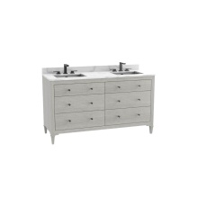 Madeli B870-72D-001-CL-CG-NP-00 - Legacy 72D'' Free standing Vanity Cabinet in Coastal Grey/HW: No Handles