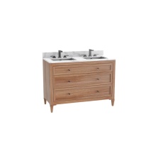Madeli B872-48D-001-CL-NW-HK-PC - Heirloom 48D'' Free standing Vanity Cabinet in Natural Walnut/HW: Polished Chrome(PC)