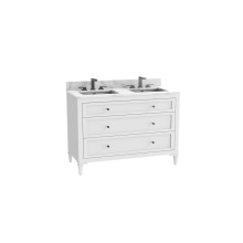 Madeli B872-48D-001-CL-WH-NP-00 - Heirloom 48D'' Free standing Vanity Cabinet in White/HW: No Handles