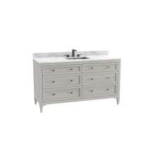 Madeli B872-60C-001-CL-CG-NP-00 - Heirloom 60C'' Free standing Vanity Cabinet in Coastal Grey/HW: No Handles