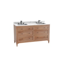 Madeli B872-72D-001-CL-NW-NP-00 - Heirloom 72D'' Free standing Vanity Cabinet in Natural Walnut/HW: No Handles