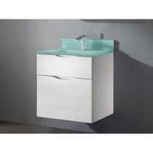 Madeli B100-24-022-GW - Madeli Bolano 24'' Wall hung Vanity Cabinet Glossy White Finish