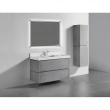 Madeli B500-48C-002-AG - Cube 48C'' Wall hung  Vanity Cabinet in Ash Grey