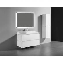 Madeli B500-48C-002-GW - Madeli Cube 48'' Wall hung  Vanity Cabinet in Glossy White Finish