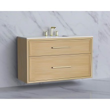 Madeli B455-48C-002-NO-HY-PC - Edge 48C'' Wall hung Vanity Cabinet in Natural Oak/HW: Handles Polished Chrome(PC)