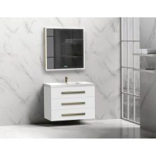 Madeli B820-36-002-WH-NP-00 - Epic 36'' Wall hung  Vanity Cabinet White Finish/HW: No Handles