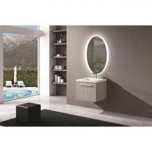 Madeli IM-TW2132-23 - Madeli Twilight Lighted Slique Mirror, 21 x 32'' x 7/8'', Oval, 2700/4000K Tem