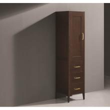 Madeli LCEN-181876-L001-BR-SB - Madeli Encore 18''W x 18''D x 76''H Free Standing Linen Cabinet L Hi