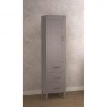 Madeli LCEN-181876-L001-TG-SB - Madeli Encore 18''W x 18''D x 76''H Free Standing Linen Cabinet L Hi