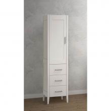Madeli LCEN-181876-L001-WH-BN - Madeli Encore 18''W x 18''D x 76''H Free Standing Linen Cabinet L Hi