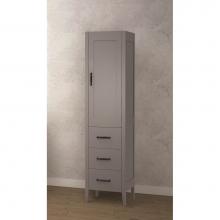 Madeli LCEN-181876-R001-TG-MB - Madeli Encore 18''W x 18''D x 76''H Free Standing Linen Cabinet R Hi