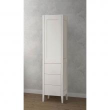 Madeli LCEN-181876-R001-WH-NP - Madeli Encore 18''W x 18''D x 76''H Free Standing Linen Cabinet R Hi