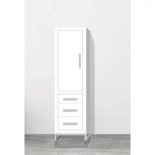 Madeli LCES-201871-L001-LC-WH-BN - Madeli Estate 20''W x 18''D x 76''H Free Standing Linen Cabinet L Hi