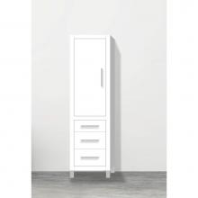 Madeli LCES-201871-L001-LL-WH-BN - Madeli Estate 20''W x 18''D x 76''H Free Standing Linen Cabinet L Hi