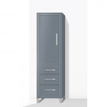 Madeli LCES-201871-L001-LS-TG-PN - Madeli Estate 20''W x 18''D x 76''H Free Standing Linen Cabinet L Hi