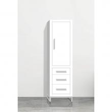 Madeli LCES-201871-R001-LC-WH-PC - Madeli Estate 20''W x 18''D x 76''H Free Standing Linen Cabinet R Hi