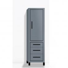 Madeli LCES-201871-R001-LL-TG-MB - Madeli Estate 20''W x 18''D x 76''H Free Standing Linen Cabinet R Hi