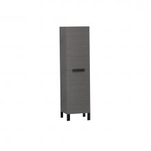 Madeli LCOM-201876-L001-LL-AG-H3-PC - Madeli Soho 20''W x 18''D x 76''H Free Standing Linen Cabinet L Hing