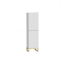Madeli LCOM-201876-R001-LC-WH-NP-SB - Madeli Savvy 20''W x 18''D x 76''H Free Standing Linen Cabinet R Hin