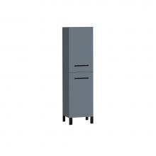 Madeli LCOM-201876-R001-LL-TG-H9-MB - Madeli Savvy 20''W x 18''D x 76''H Free Standing Linen Cabinet R Hin