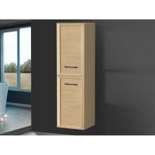 Madeli LCTR-201871-L002-NO-HR-PC - Madeli Contour 20''W x 18''D x 71''H Wall Hung Linen Cabinet L Hinge