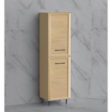 Madeli LCTR-201876-R001-LR-NO-HR-BN - Madeli Portrait 20''W x 18''D x 76''H Free Standing Linen Cabinet R