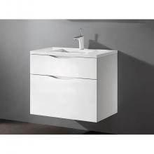 Madeli B100-30-022-WH - Bolano 30''. White, Wall Hung Cabinet, 29-5/8'' X 18'' X 24-3/8&apos