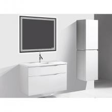 Madeli B100-42-022-WH - Bolano 42'' White, Wall Hung Cabinet, 41-5/8'' X 18'' X 24-3/8'