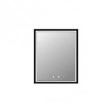 Madeli MC-IL2430-RM-04-L00-SB - Illusion Lighted Mirrored Cabinet , 24X30''-Left Hinged-Recessed Mount, Satin Brass Fram