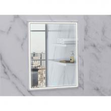 Madeli MC-IL2036-RM-04-L00-PC - Madeli Illusion Lighted Mirrored Cabinet, Recessed Mount, 20'' x 36'' x 4-3/4&