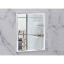 Madeli MC-IL2436-RM-04-R00-BN - Madeli Illusion Lighted Mirrored Cabinet, Recessed Mount, 24'' x 36'' x 4-3/4&