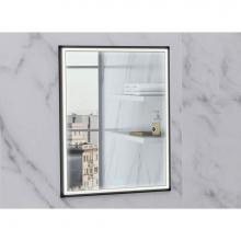 Madeli MC-IL2436-RM-04-R00-MB - Madeli Illusion Lighted Mirrored Cabinet, Recessed Mount, 24'' x 36'' x 4-3/4&